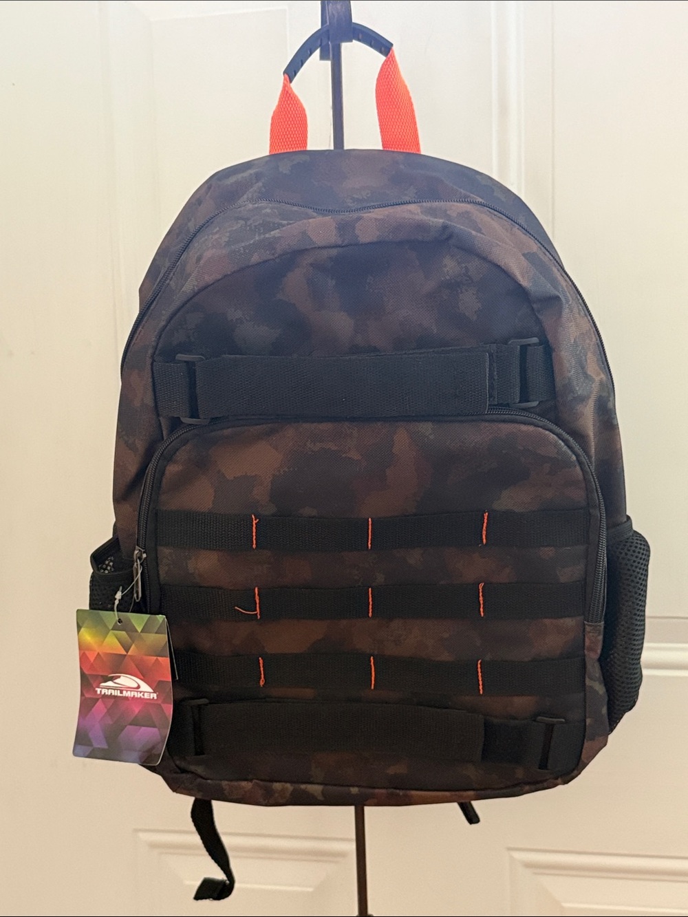 NWT Trailmaker Tech Camo Skate Laptop Backpack Multi Pocket E-Grip Handle